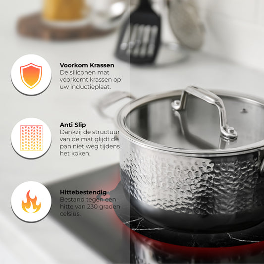 Induktionsschutz - Marmor, 12 Stück